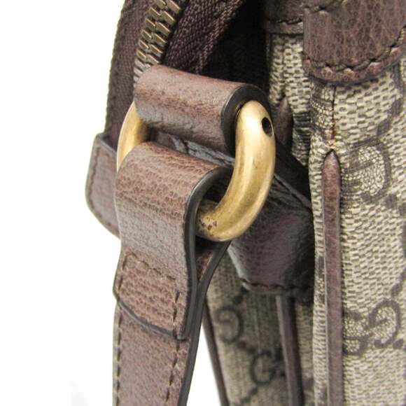 GUCCI Authentic Brown Leather Shoulder Bag - Picture 7 of 15